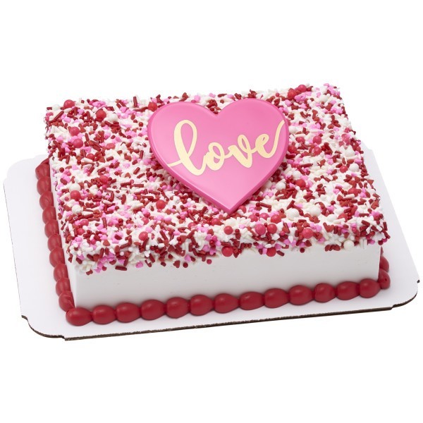 DecoPac "Love"~ Layon for cakes ~ 5ct ~ Pale Pink, Dark Pink (RED NOT AVAILABLE) gallery