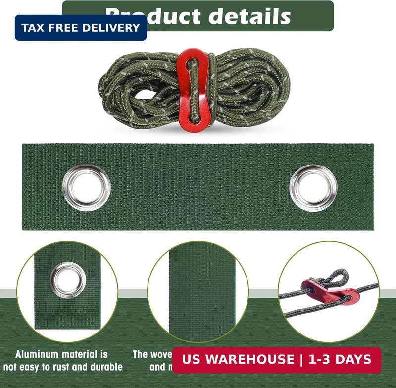 Sintuff 9 Set Heavy Duty Tree Stake Kit 5.91 Inches/ 15 cm Tree Straps for Staki gallery