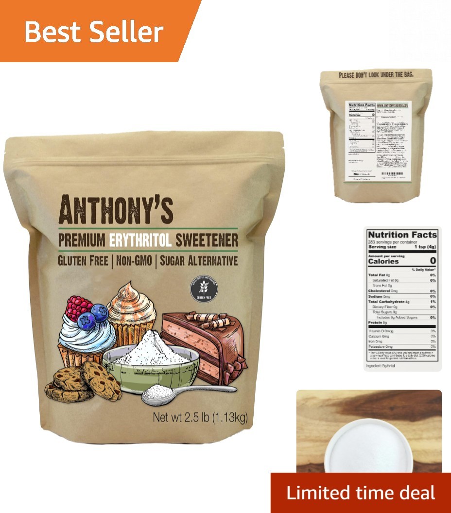 Versatile 2.5 lb Erythritol Granules - Sweetness Without the Calories! gallery