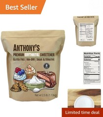 Versatile 2.5 lb Erythritol Granules – Sweetness Without the Calories!