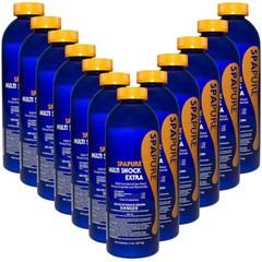 SpaPure Multi Shock Extra 2 lb 12 Pack Multifunctional Shock for Hot Tubs & Spas