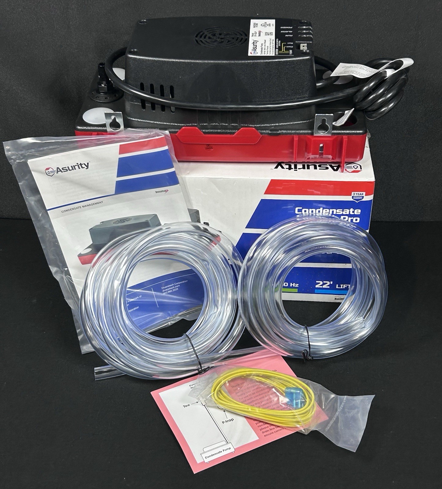 DiversiTech Asurity CP-22LPT Condensate Pump Pro 22’ Lift with Tubing gallery