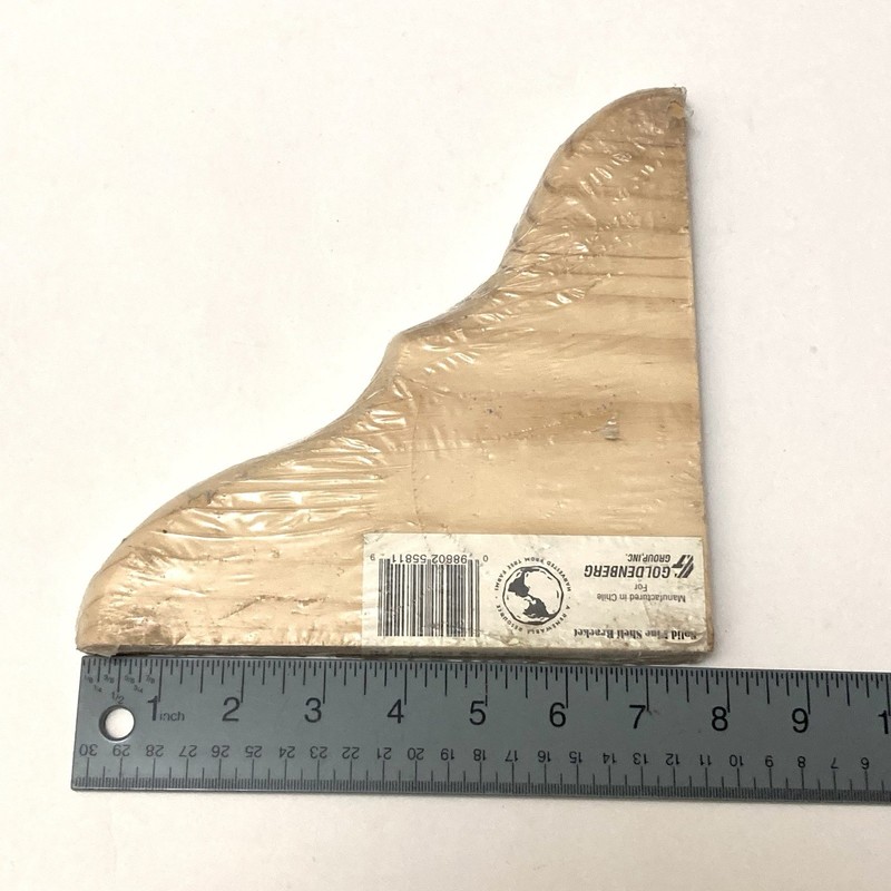 Solid Pine Unfinished Wood 3/4” Bracket For Up To 10” Shelf Set Of 4 NEW gallery