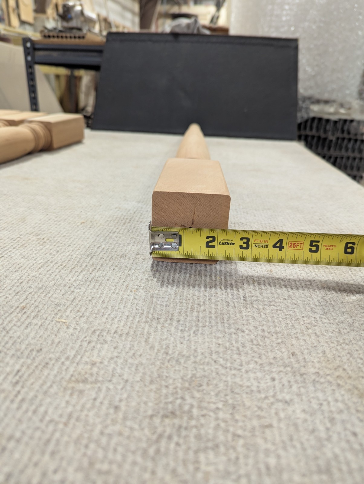 Set of Four Cherry Dining Table Legs Straight Turned 29-30 New Old Stock gallery
