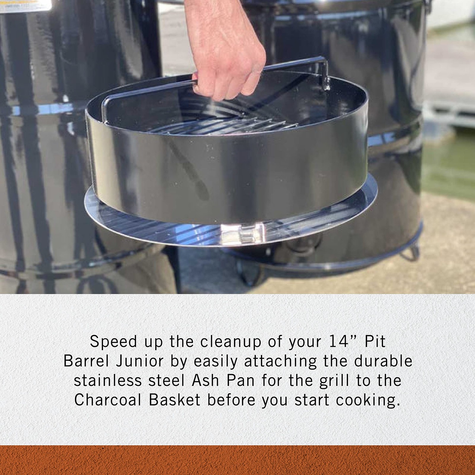 Pit Barrel Cooker Co. Pit Barrel Cooker Stainless Steel Ash Pan - Pit Barrel gallery