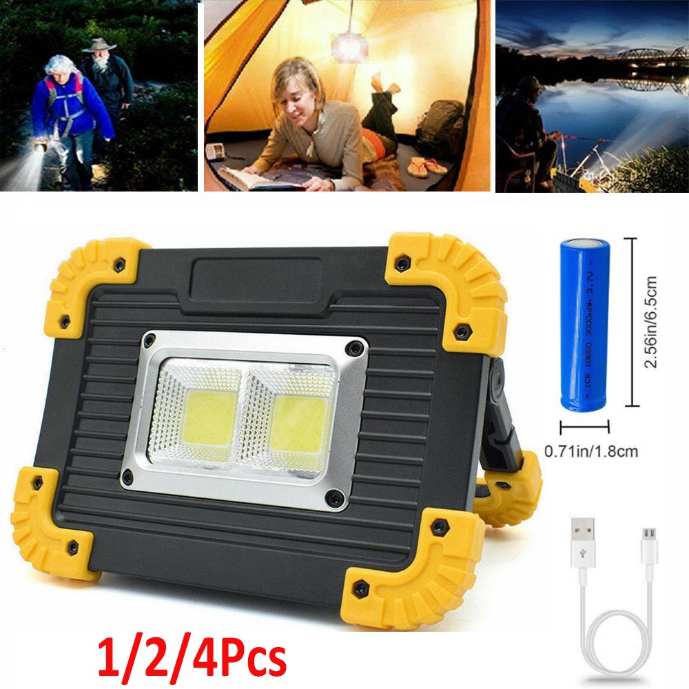USB Rechargeable COB LED Work Light Lamp Spot Floodlight Camping Emergency Torch gallery