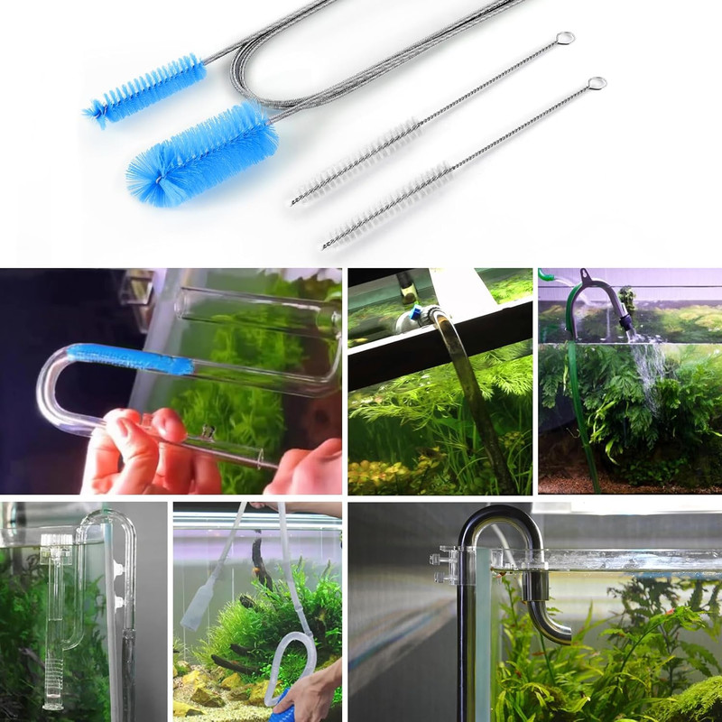 Flexible Long Drain Brush, Double Elastic Ended Nylon Cleaner Hose Tube Pipe Bru gallery