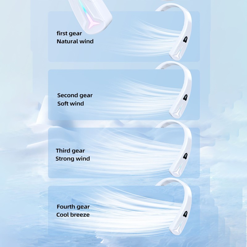 2-in-1 Neck Cooler Bluetooth Speaker Electric Music Neck Fan Multifunctional gallery