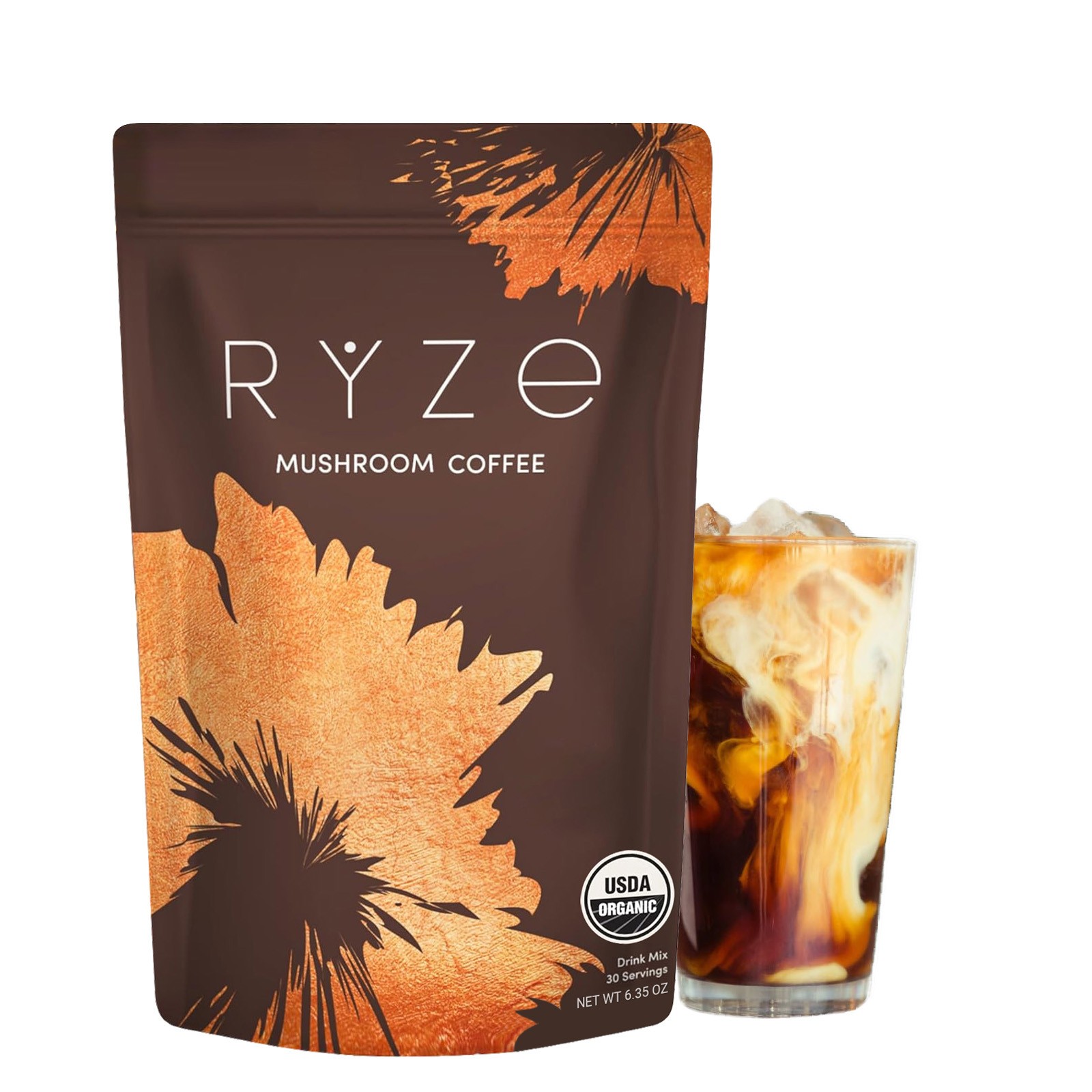 1-4PCS Organic Ryze Mushroom Coffee Instant Coffee 30 Servings New Free Shipping gallery