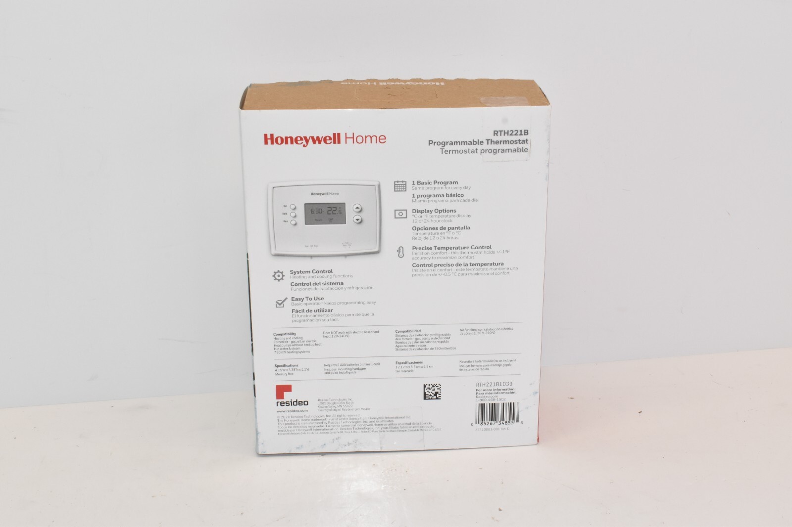 Honeywell RTH221B1021 1-week Programable Electronic Thermostat gallery