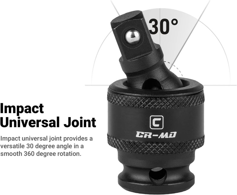 Capri Tools 1/2-Inch Drive Deep Impact Socket Set with Adapters and Extensions. gallery