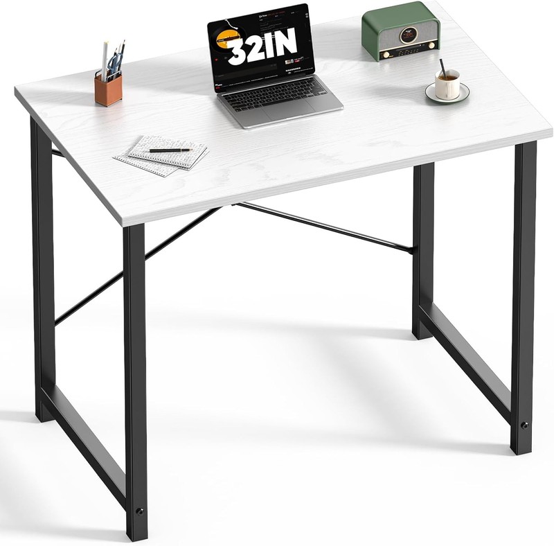 31-63" Modern Office Computer Desk Writing Work Study Table with Storage Bag gallery