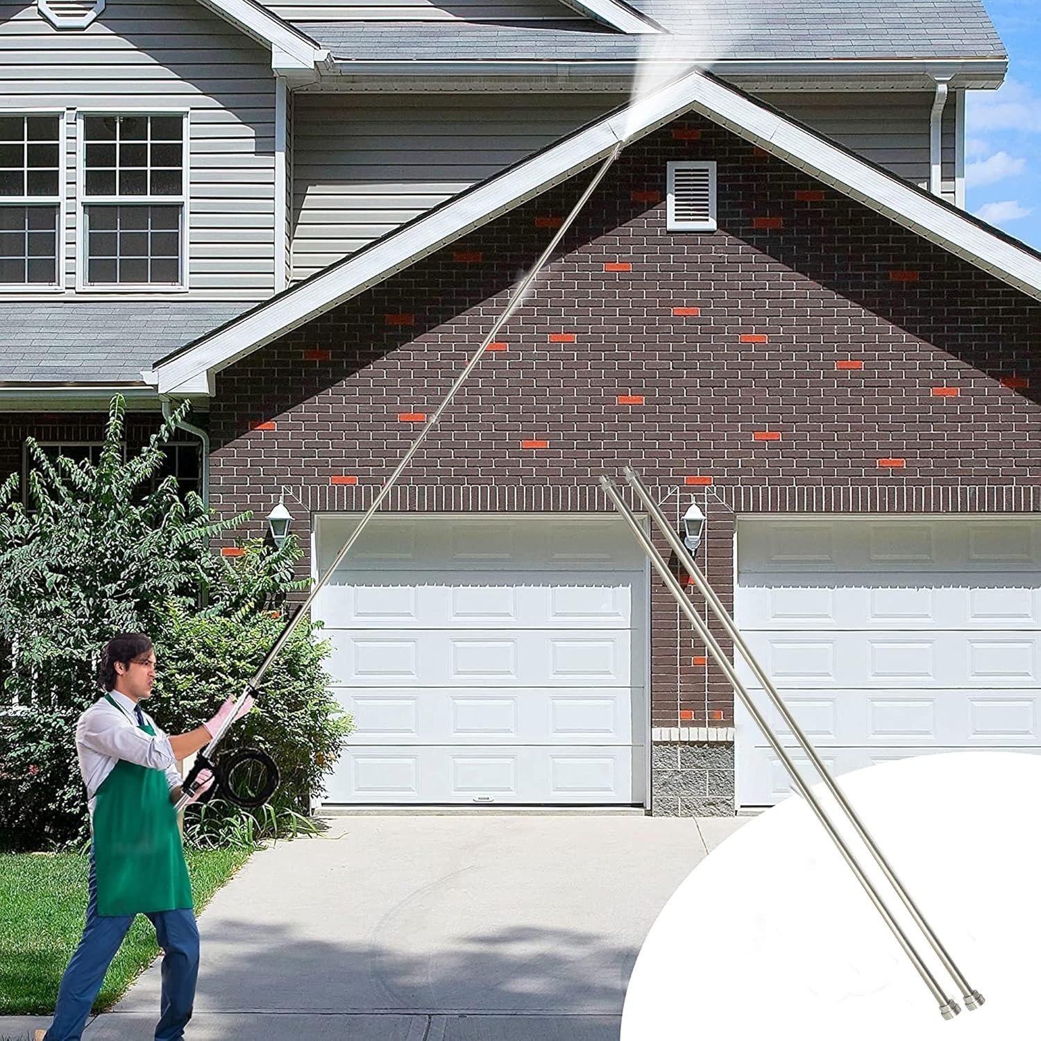 120 Inch(10ft) Pressure Washer Extension Wand, Stainless Steel Pressure Washe... gallery