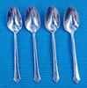 4-Oneida Damask Rose Cube TEASPOONS 6 1/8" gallery