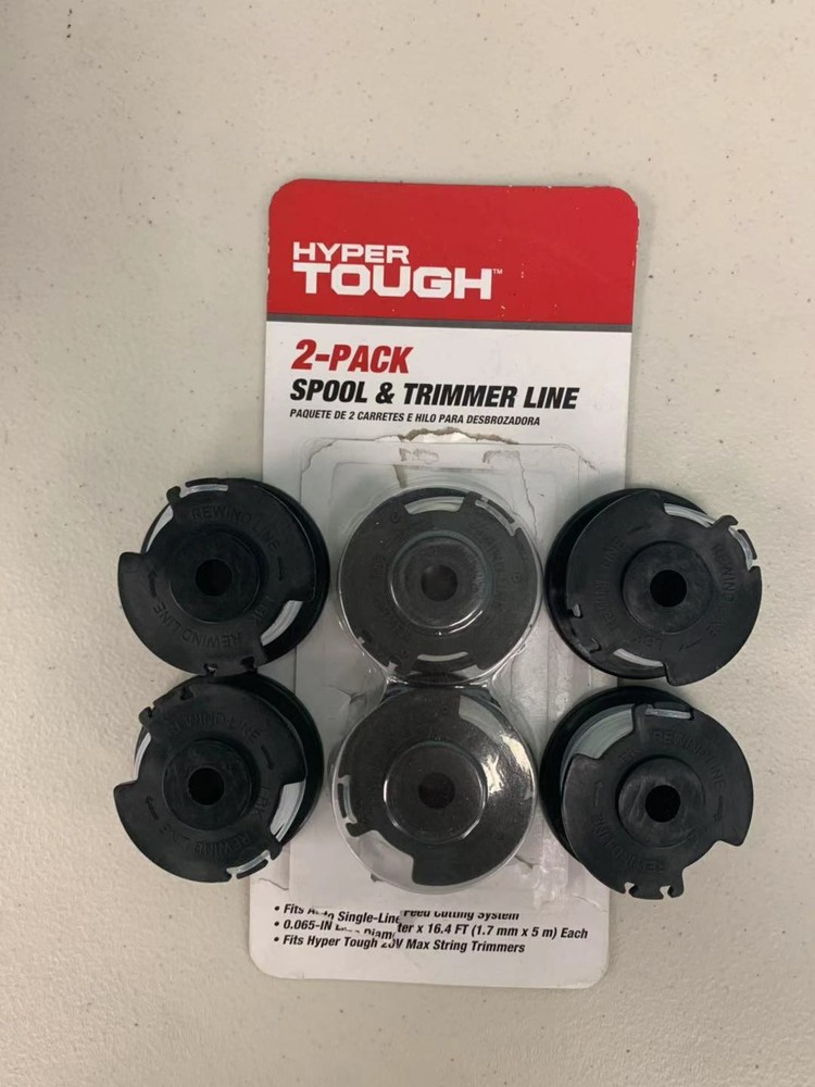 Hyper Tough 6 Pack Spool & Trimmer Line model HT19-401-003-06 & HT19-401-003-07