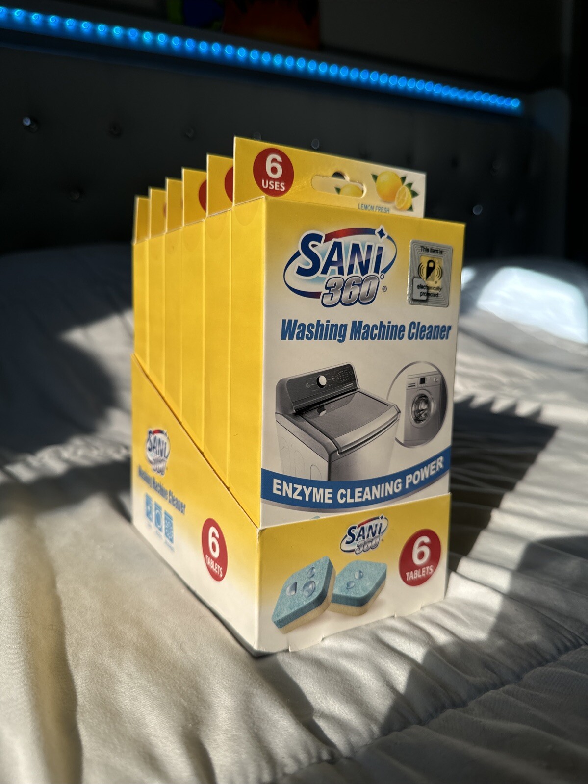 SANI 360° Washing Machine Cleaner, 12 Month Supply is Formulated with Enzyme,... gallery