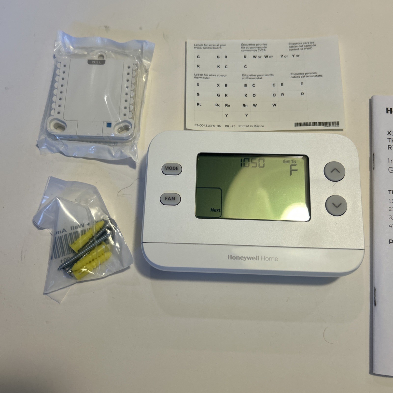 Honeywell X1N Non-Programmable Thermostat, Single-Stage, 1-Heat/1-Cool RTH11B RE gallery
