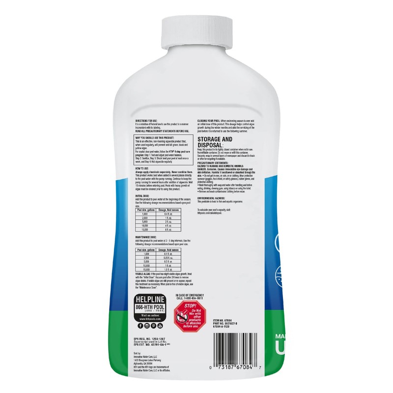 HTH 67084 Pool Care Algae Guard Advanced, All 32 fl oz (Pack of 1) gallery