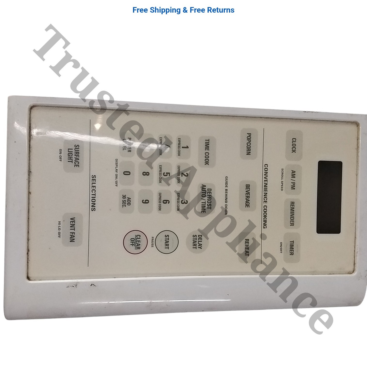 Microwave Control Panel Console 251400201036 White gallery