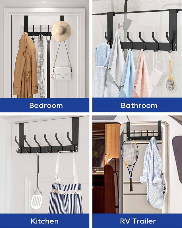 over the Door Hooks, No Assembly Required Door Hanger Hook, Sturdy over the Door gallery