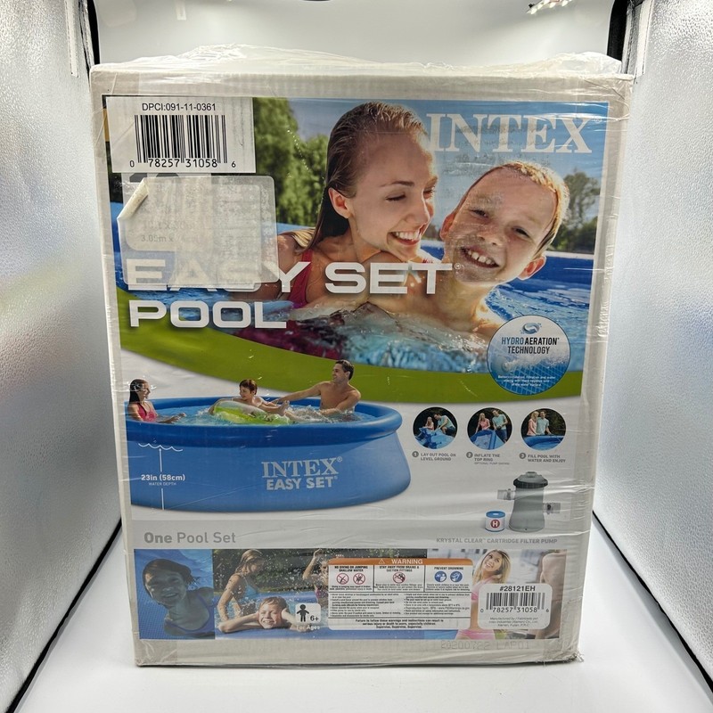 Intex Easy Set Pool 10ft x 30in Swimming Pool w Filter Pump New Sealed 28120EH gallery
