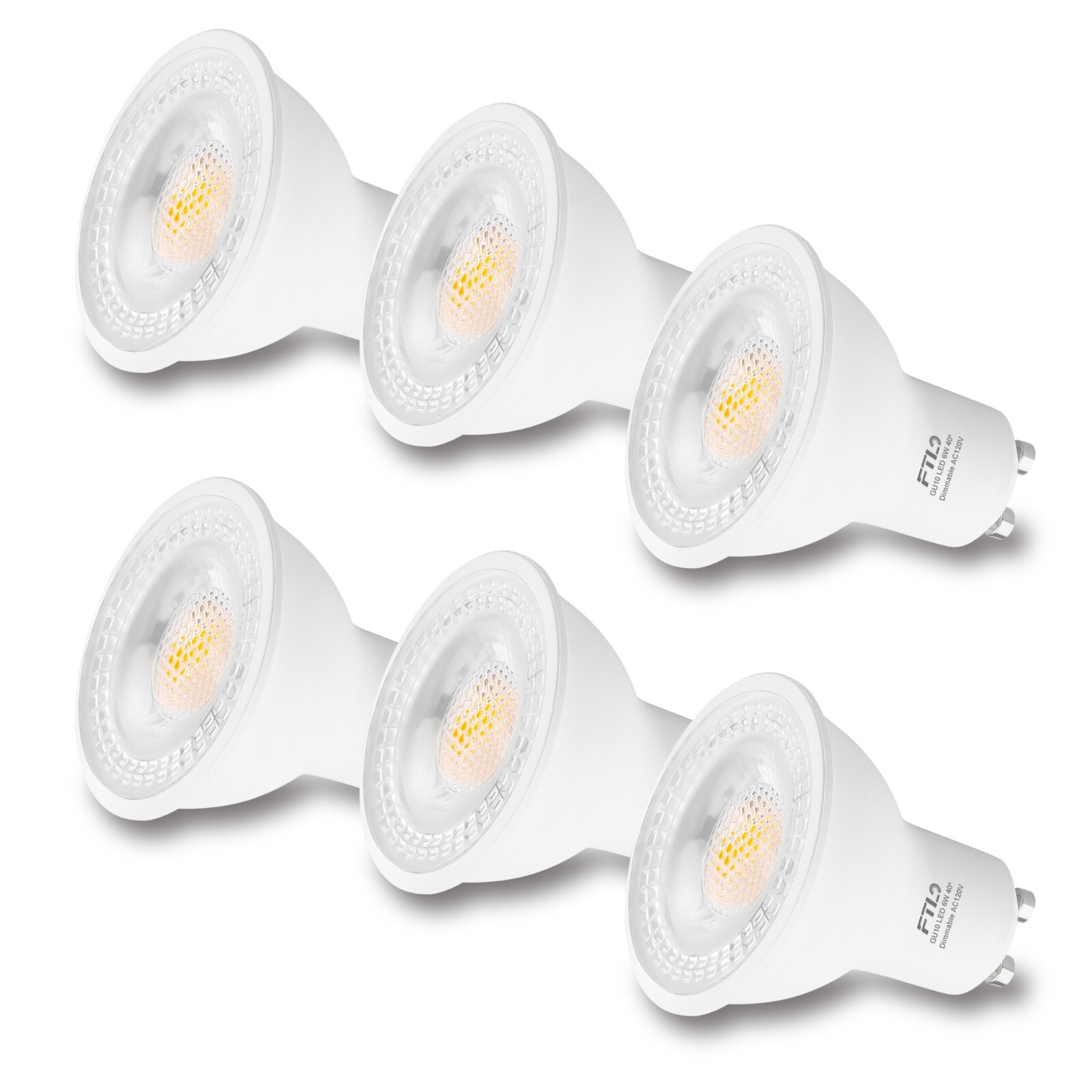 GU10 LED Bulb Dimmable 7W Warm White/Daylight 60W Halogen Equivalent 6Pack gallery