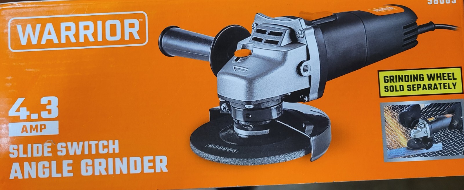 4-1/2 In Warrior Angle Grinder With Slide Switch 4.3 Amp 12000 RPM gallery