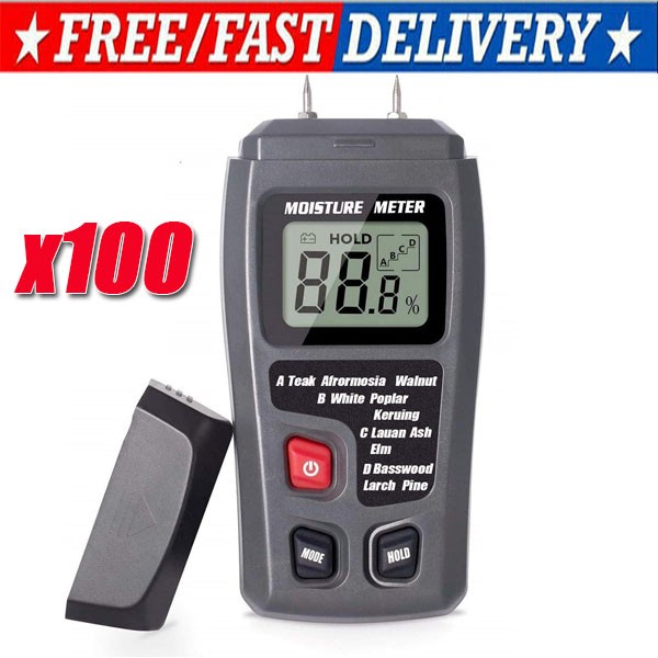 Digital LCD Wood Moisture Meter Detector Tester Wood Firewood Paper Cardboard gallery