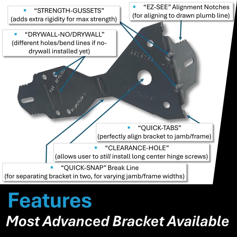 EXPR® Premium Door Install Kit - Max Strength (Secures Both Sides) | Official... gallery