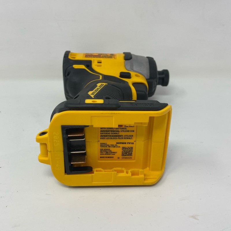 DEWALT 20V ATOMIC 1/4-in Brushless Impact Driver DCF809B Yellow/Black gallery