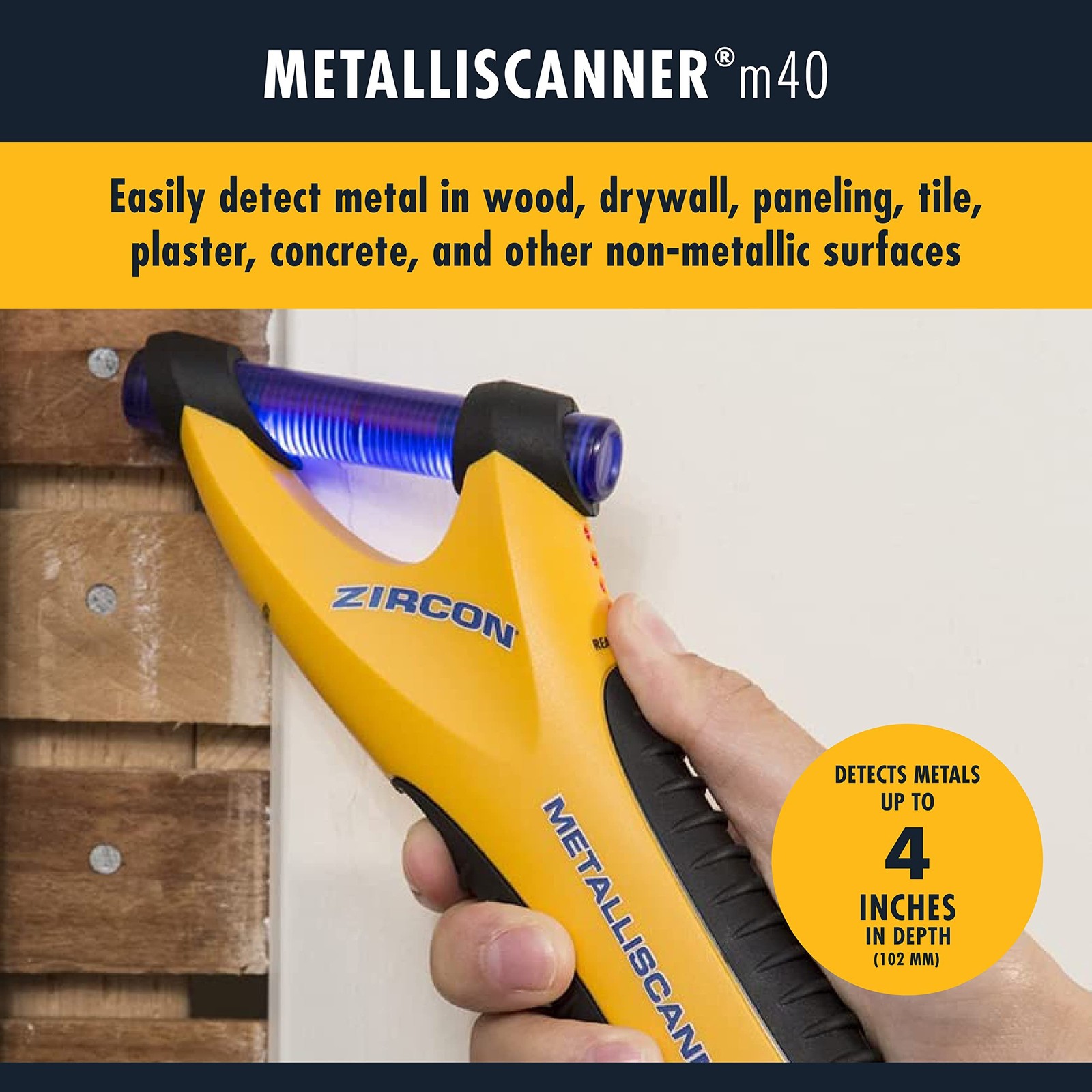 Zircon MetalliScanner m40 Handheld Electronic Metal Detector Standard Packaging gallery