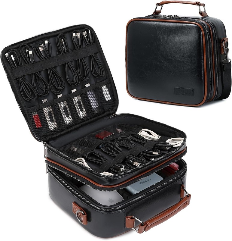 Travel-Friendly Electronics Organizer with Shoulder Strap - Stylish & Practical gallery