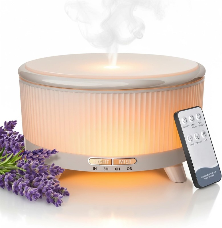 Essential Oil Diffuser 500ML Ultrasonic Cool Mist 20H Home Bedroom gallery