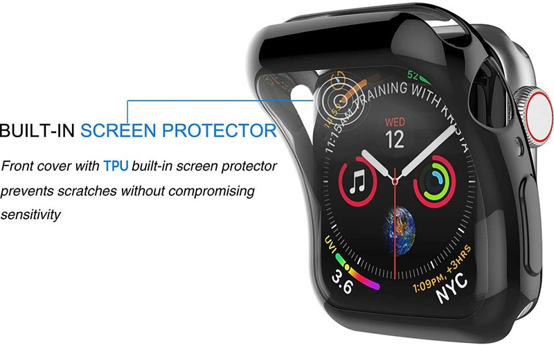 5Pcs Screen Protector Case Cover for Apple Watch 38/42/40/44mm Series 6/5/4/3/SE gallery