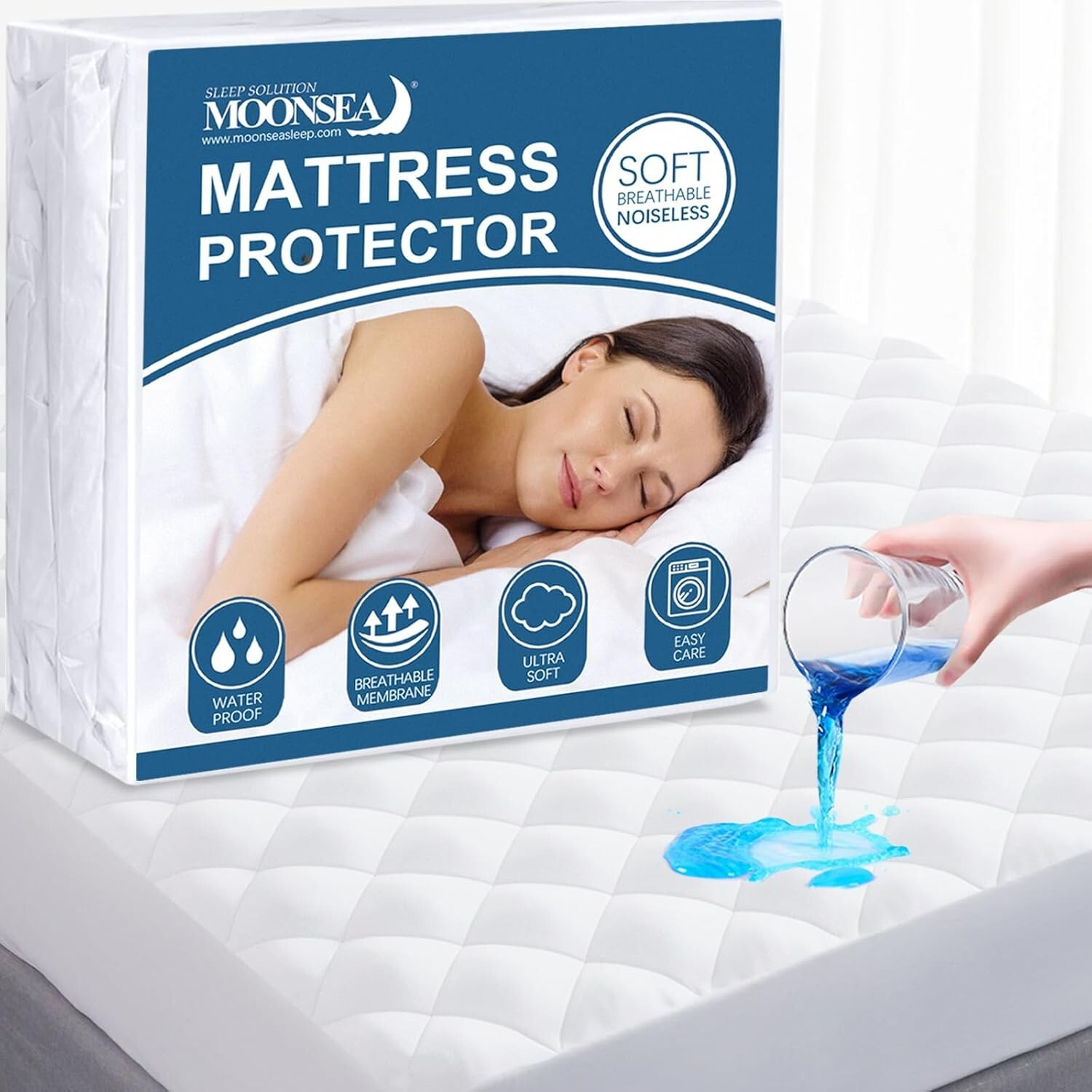 RV Short Queen Mattress Topper Pad Protector Waterproof Quilted Mattress Cover gallery