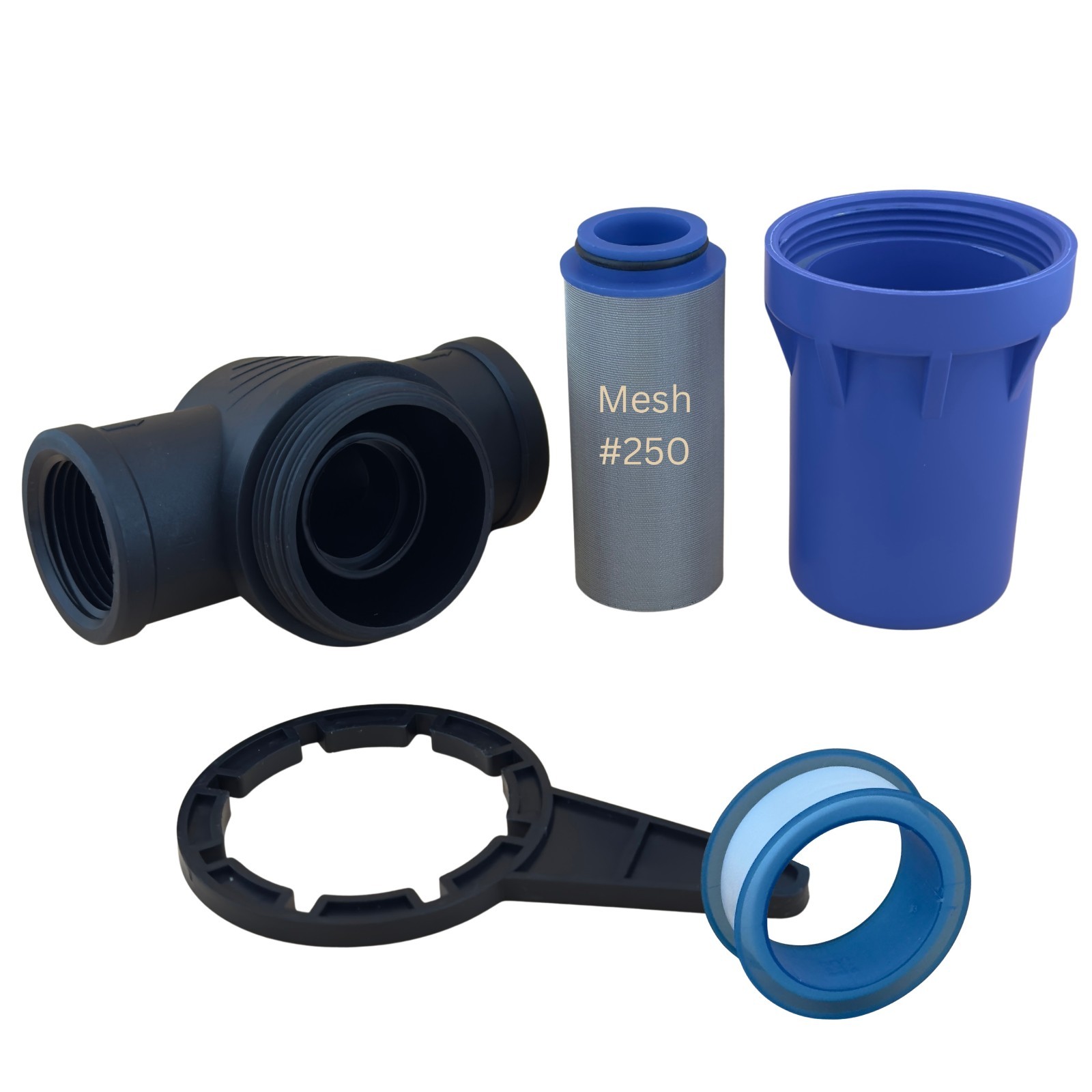 QUTO Blue Cup Inline Strainer 1 Inch FNPT Water Pump Irrigation Screen Filter 1" gallery