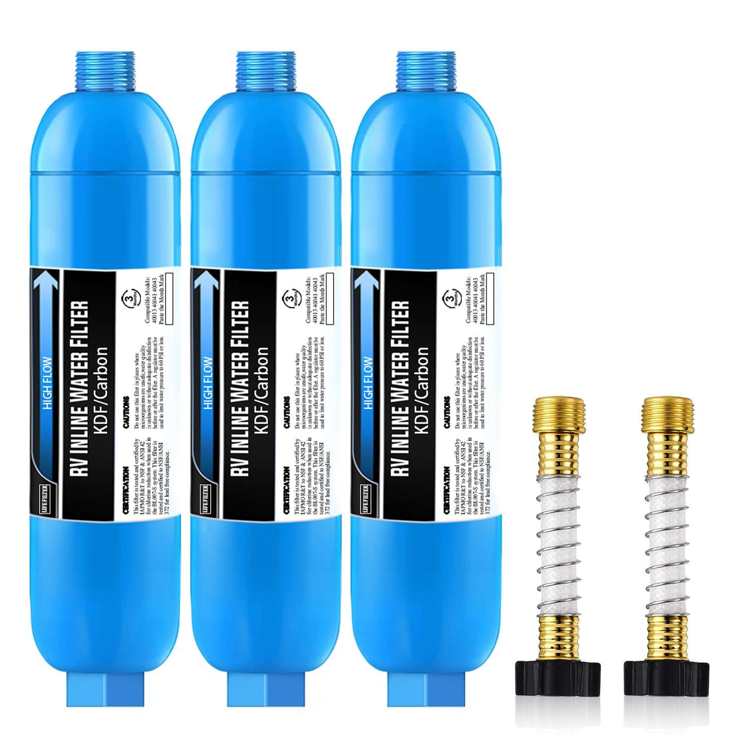 RV Inline Marine Water Filter, Reduces Chlorine, Bad Taste, Odor for RVs,NSF ... gallery