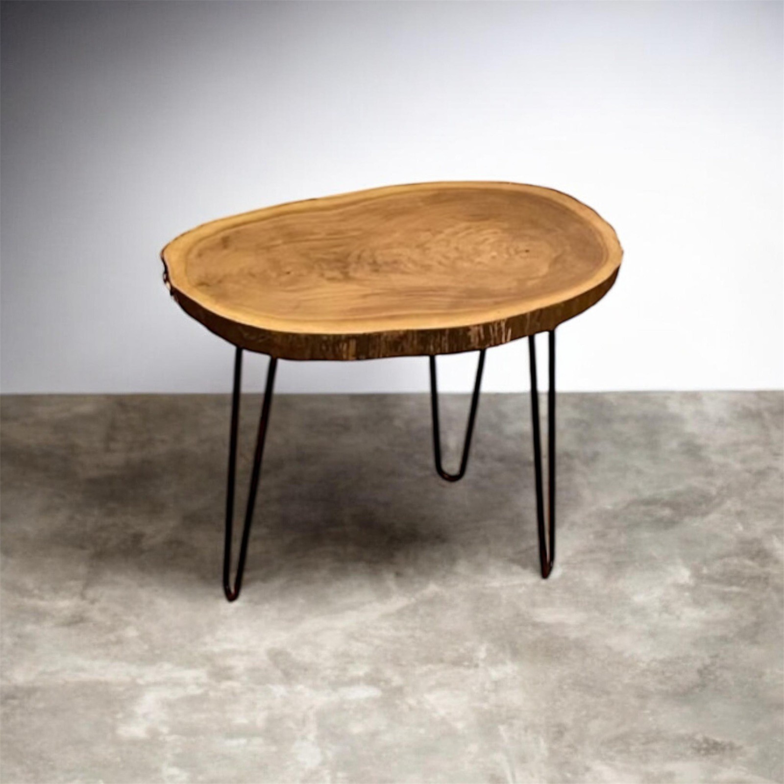 100% HANDMADE MICHIGAN CUSTOM Black Walnut Rustic Solid Wood End Table SHIPS NOW gallery