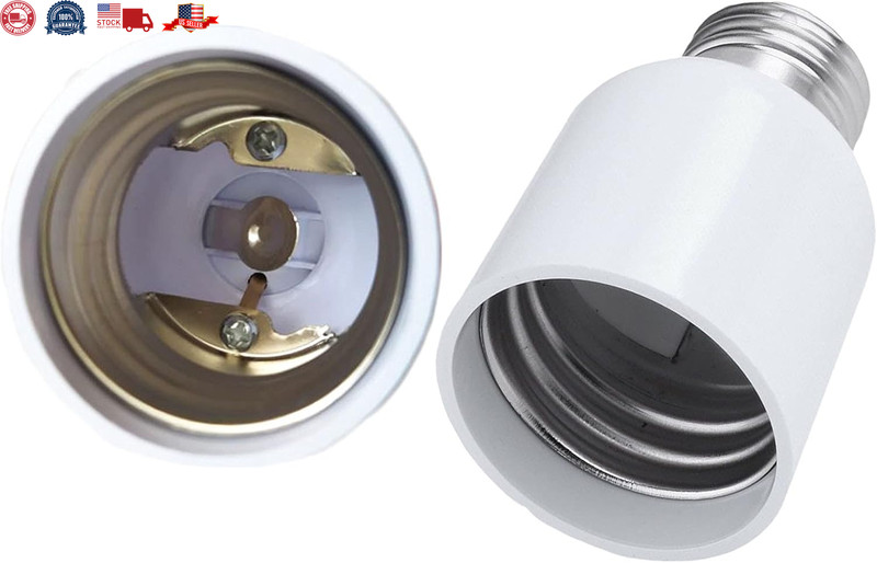 4 Pack Medium Base E26 to E39 Mogul Socket Adapter Standard E26 Screw to E39 Lam gallery