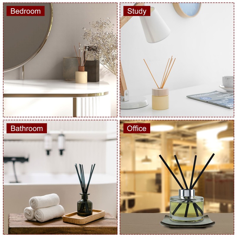 80ml/2.7oz Empty Glass Diffuser Bottle 3.4" x 2" Fragrance Accessories 4pcs gallery