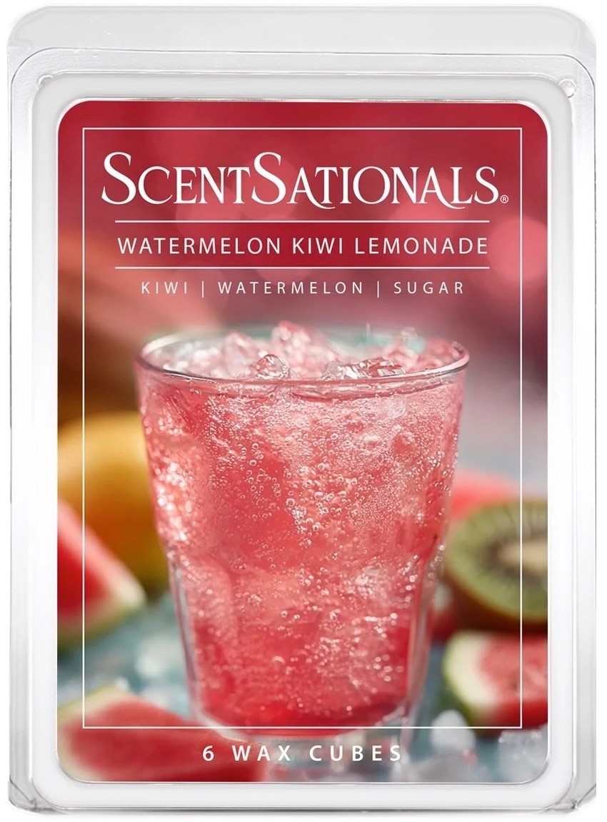 1 ScentSationals WATERMELON KIWI LEMONADE Highly Scented Wax Melts Cubes 2.5 oz gallery