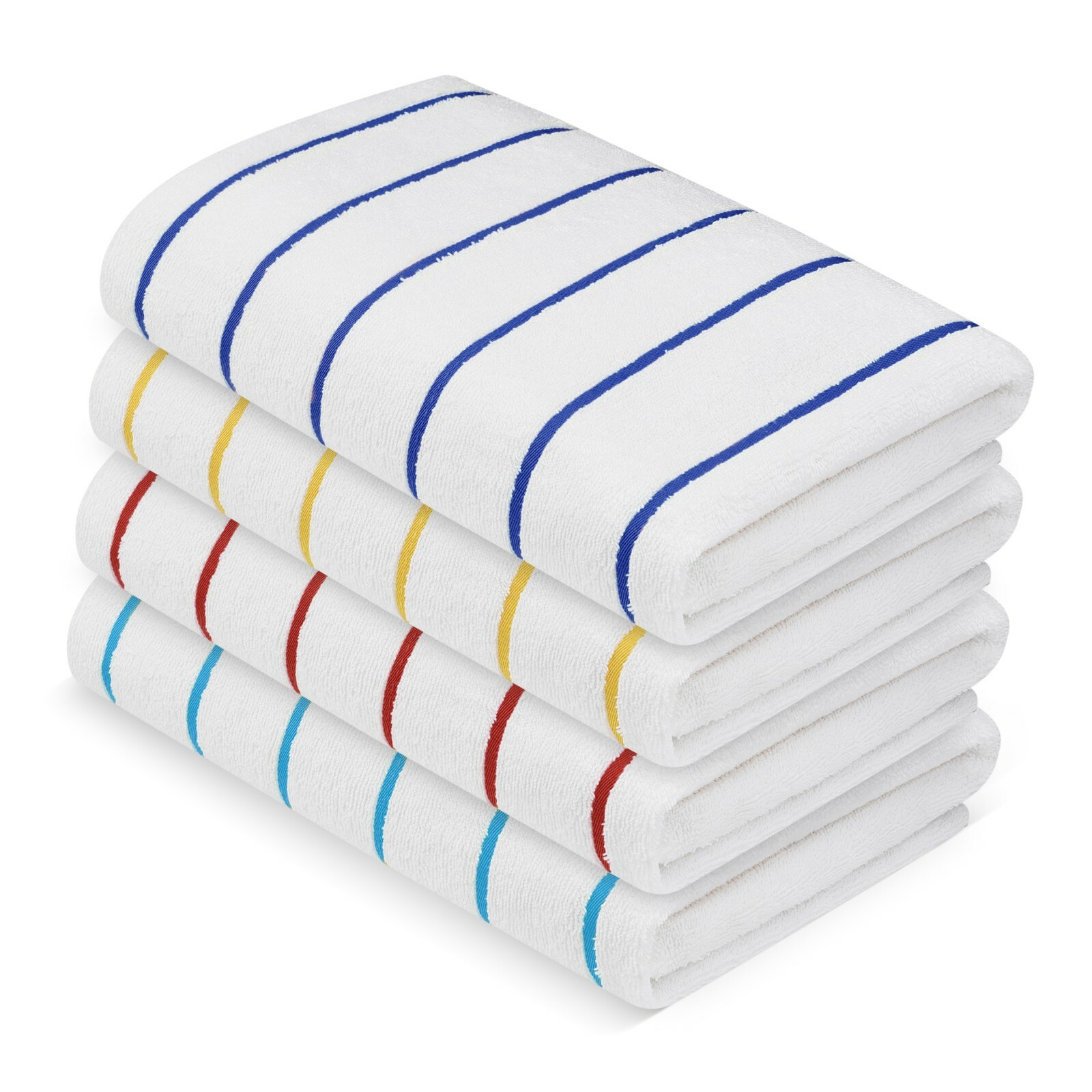 4 pieces Pack- 30x60 inches-XLarge Pool/Beach Striped Towels by MIMAATEX gallery