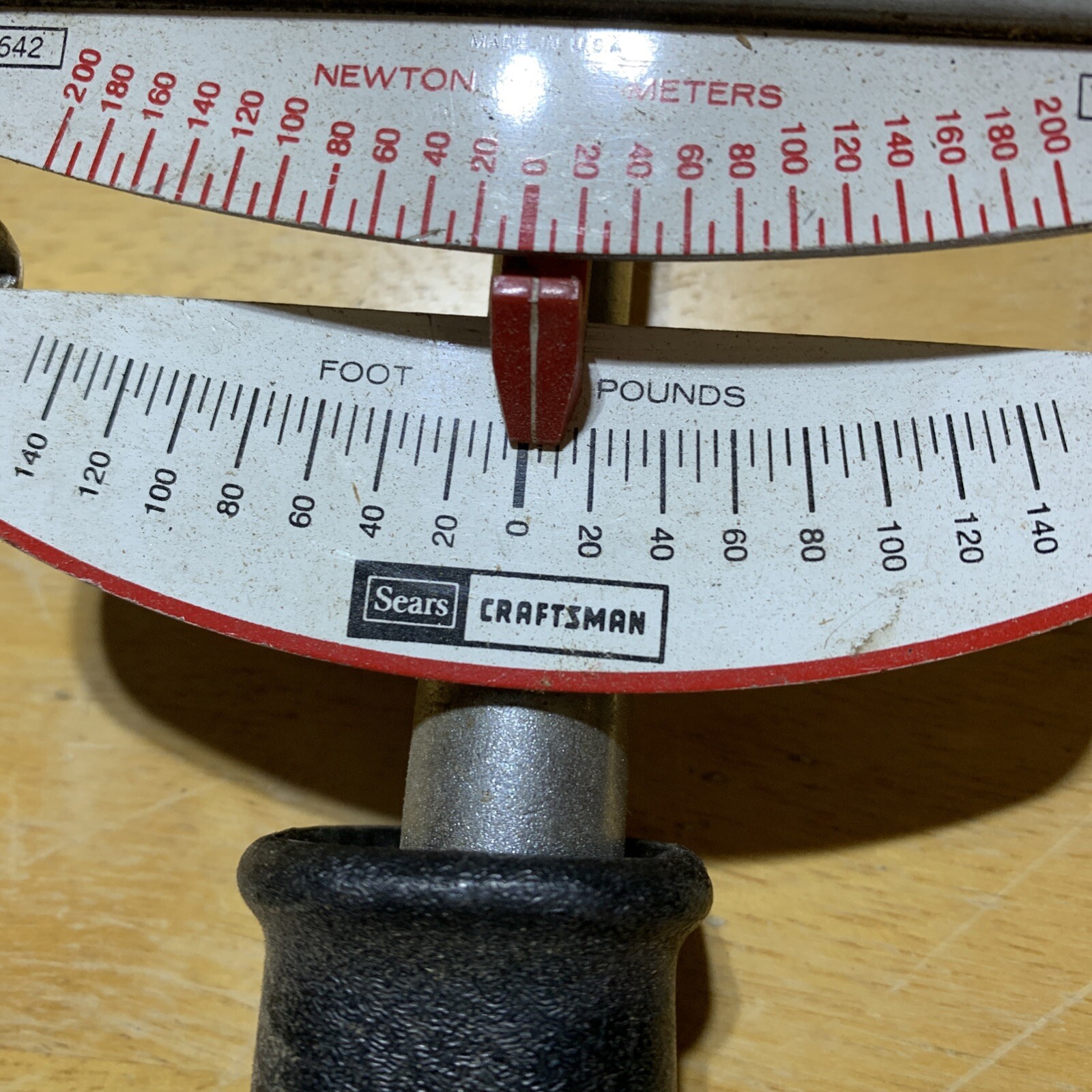 Vintage Craftsman 1/2" Torque Wrench Foot Pounds 9-44642- 19 Inches long gallery