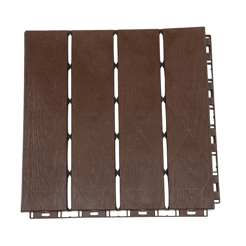 12"x12" Plastic Interlocking Composite Decking Floor Deck Tiles Bacony Pavers gallery