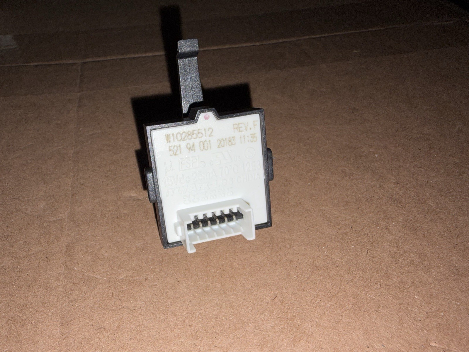 W10285512 FRIDGE CYCLE SWITCH KENMORE WHIRLPOOL REV F gallery