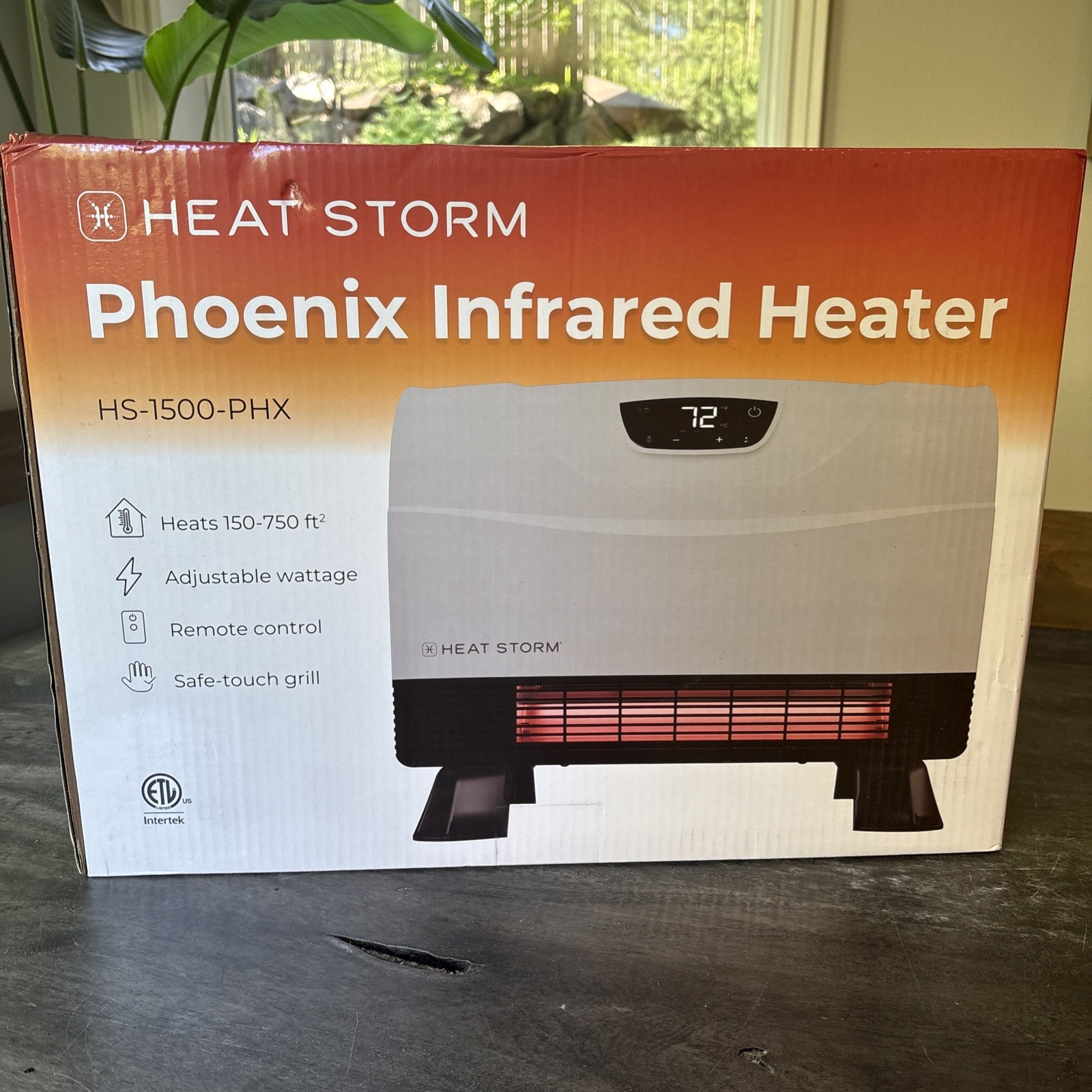 Heat Storm NIB Infrared Space Heater with Attachable Feet, Remote Control HS1500 gallery