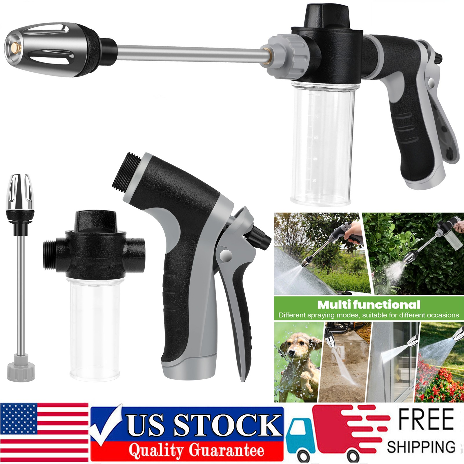 Car High Pressure Power Washer Spray Water Gun With Nozzle Hose Tips Garden Tool gallery