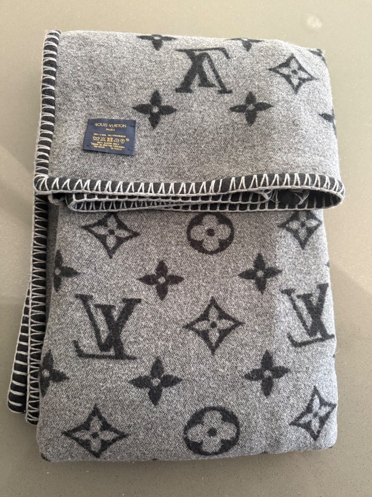 Louis Vuitton Monogram Eclipse throw blanket