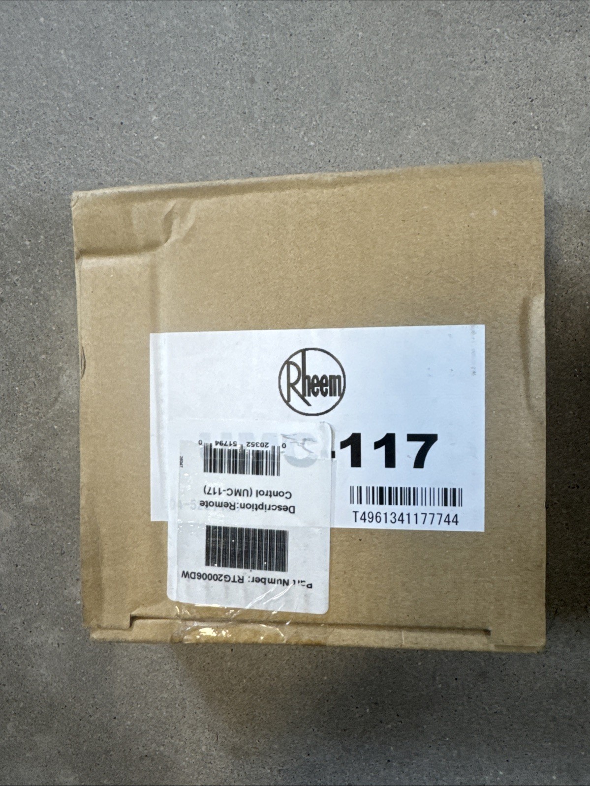 Rheem RRTG20006DW Digital Display Remote Control UMC-117 gallery