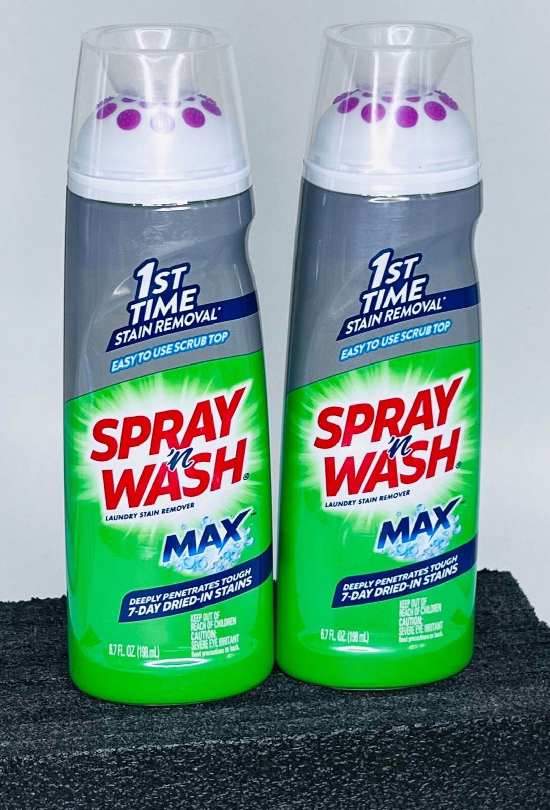 (2) Spray n Wash Max Laundry Stain Remover Gel Stick with Easy to Use Scrub Top gallery